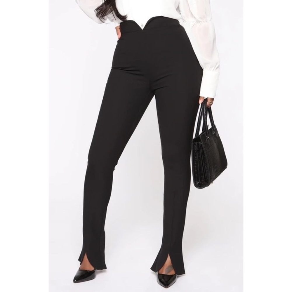 Fashion nova slit pants